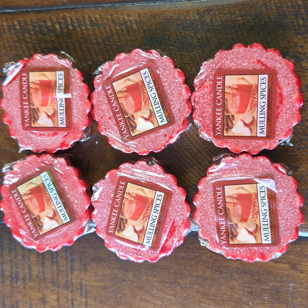 6 Yankee Candle Tarts MULLING SPICES NEW 0.8 oz each